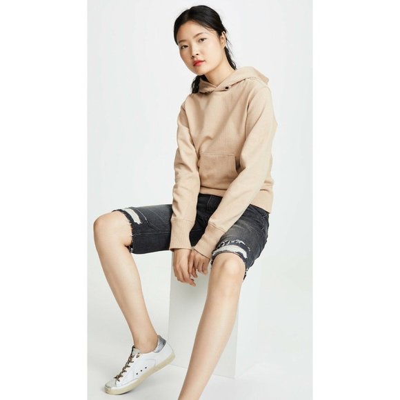 HELMUT LANG cotton-jersey hoodie sweatshirt SIZE M Women, XS Men - Picture 11 of 12